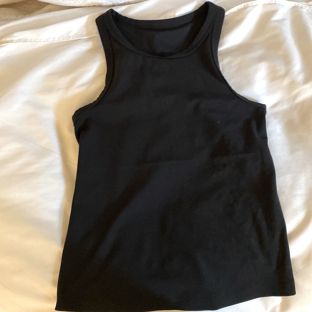 Lululemon Black align waist length tank size 4